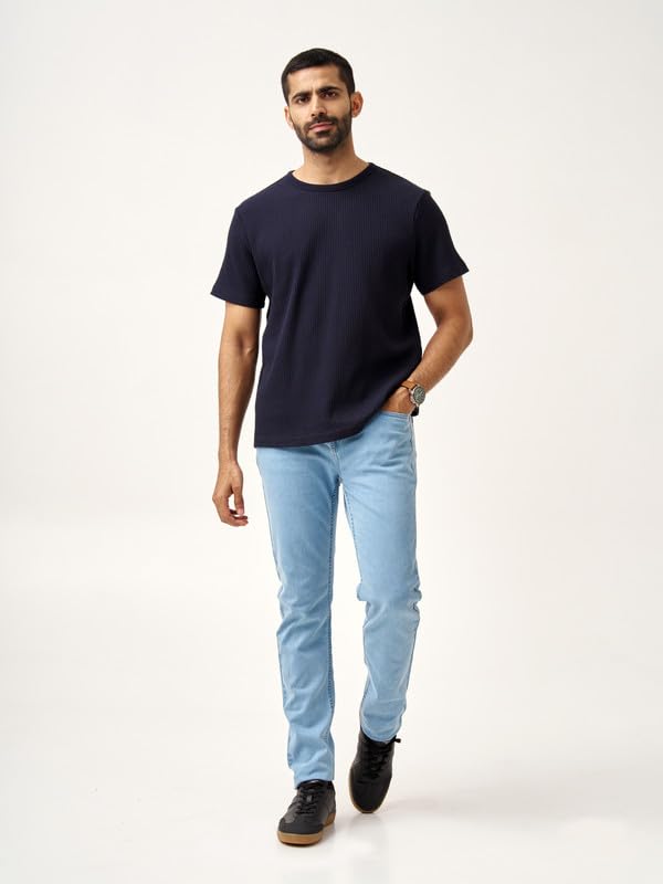 The Pant Project Slim Fit Stretchable Jeans for Men | Mens Denim Cotton Pants | Stylish Ankle Length Jean - Image 2