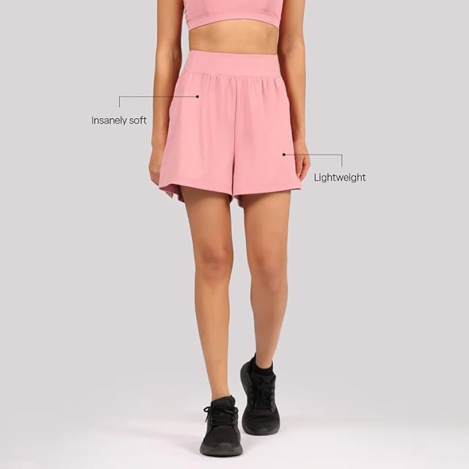 BlissClub Ultimate Shorts | Wide Waistband | CloudSoft TM Fabric | Inner Drawcord | 2 Pockets | Wide Waistband - Image 2