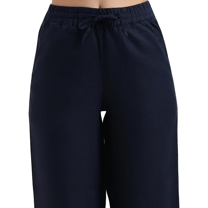 United Colors of Benetton Straight Fit High Rise Solid Trousers - 26P4WVNBT150I016 - Image 3