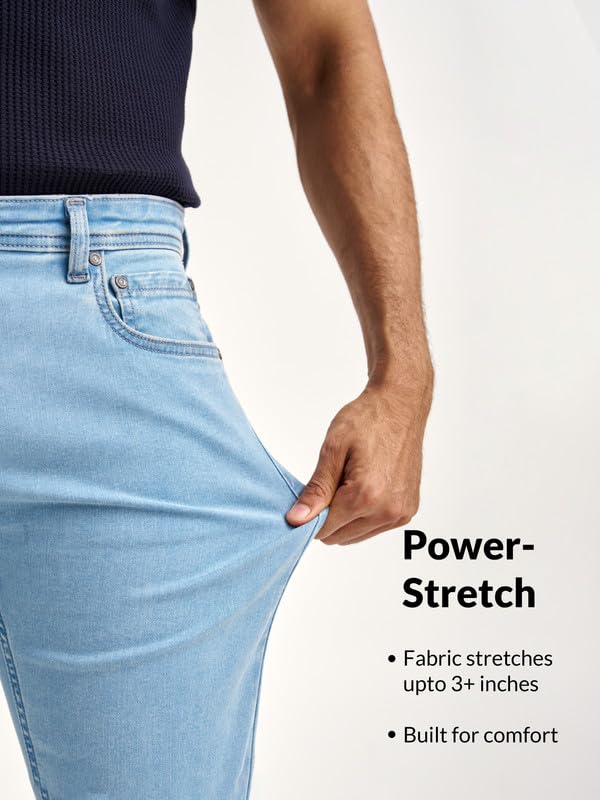 The Pant Project Slim Fit Stretchable Jeans for Men | Mens Denim Cotton Pants | Stylish Ankle Length Jean - Image 3
