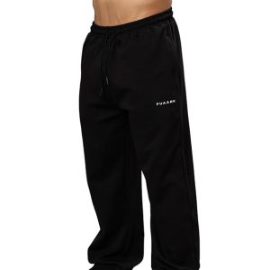 FUAARK Mens Eclipse Straight Tracks Oversized Cotton Gym & Streetwear Pants