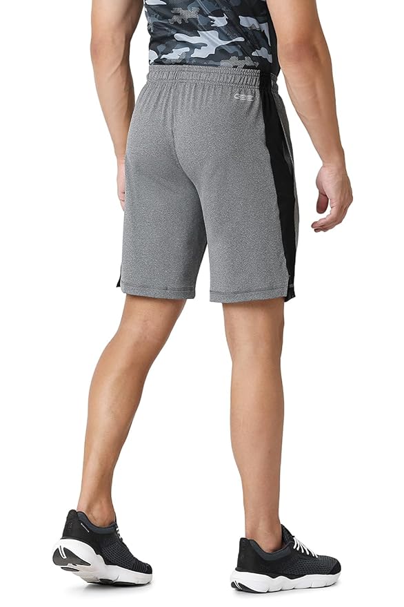 Van Heusen Men Active Sports Swift Dry Knit Shorts - High Stretch, Mesh Panel - Image 2