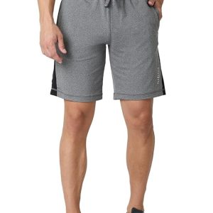 Van Heusen Men Active Sports Swift Dry Knit Shorts - High Stretch, Mesh Panel