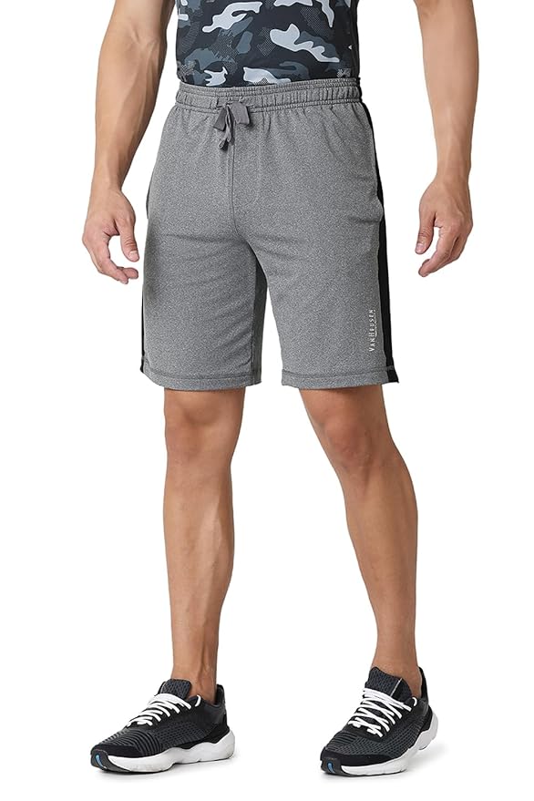 Van Heusen Men Active Sports Swift Dry Knit Shorts - High Stretch, Mesh Panel - Image 3