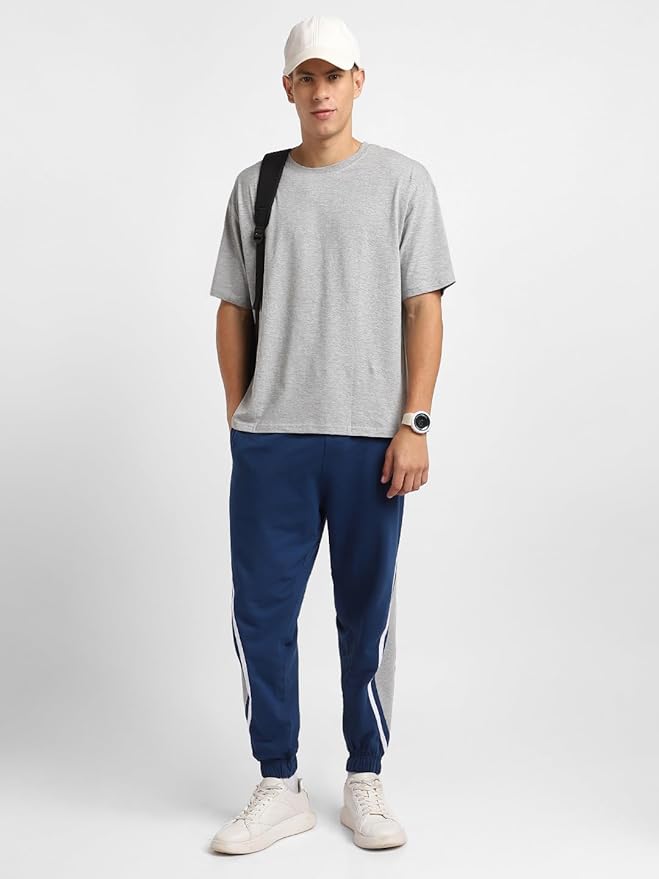 NOBERO Men's Relaxed Fit Mid Rise Jackson Oversized Joggers - Image 4