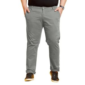 Bigbanana Plus Size Men's Regular Fit Solid Trousers
