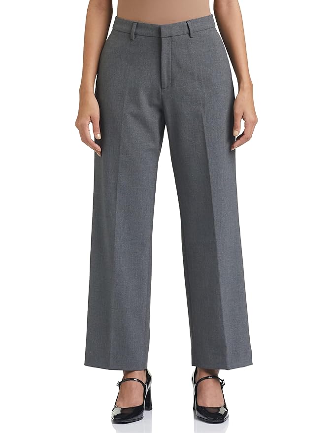 Symbol Premium Women's Wide Leg 4-Way Stretch Formal Trousers (Flexi-Waist | Easy Care | Desk-to-Dinner) (Available in Plus Sizes)
