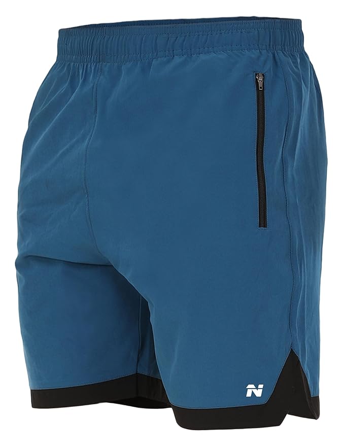 NINQ Mens 2 Pack Polyester Yoga Short Men Summer Running Gym Sports Shorts with Pockets Shorts for Men (in, Alpha, M, Regular, Black) - Image 6