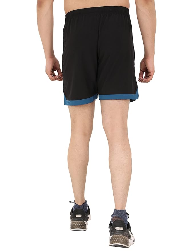 NINQ Mens 2 Pack Polyester Yoga Short Men Summer Running Gym Sports Shorts with Pockets Shorts for Men (in, Alpha, M, Regular, Black) - Image 3