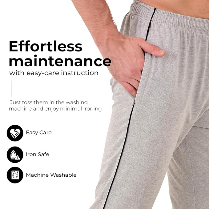 RELIGHT WEARS Cotton Track Pant for Men | Lower for Man | Comfortable Lower Men with Zip Pocket for Gym, Sports & Casual Wear - Image 5