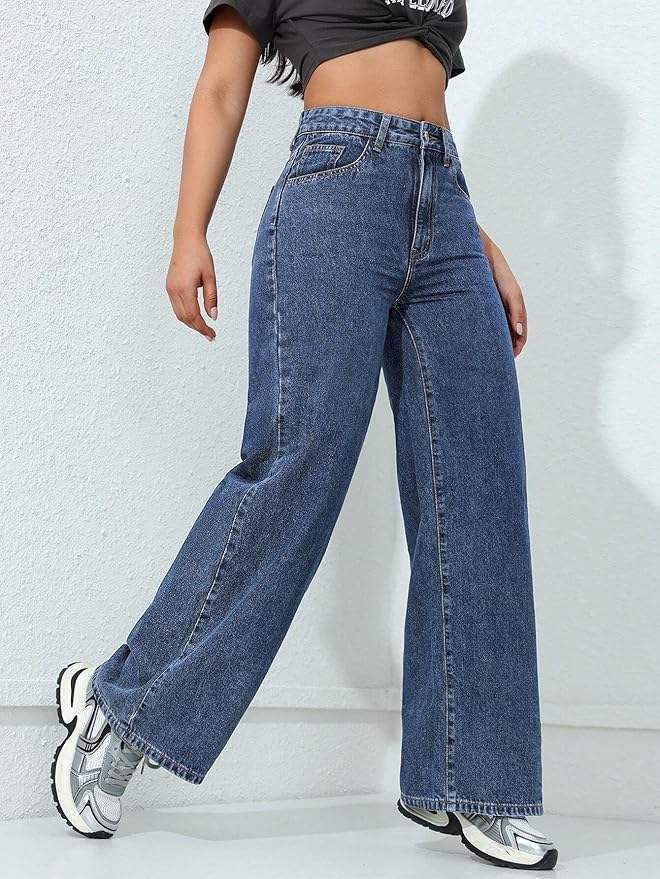 London Hills Women's Relaxed Fit High Rise Jeans || Woman Jean's || Women Baggy Jeans || Jean's for Womens || Loose Jean for Women's || Oversized Woman baggys - Image 6