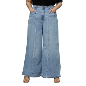 TURNING BLUE Extra Wide High Rise Stretchable Plus Size Jeans for Women