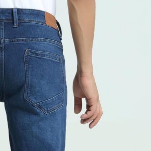 TURMS Men's Anti Stain Jeans 30 Days No Wash Anti Odor Casual Mid Rise Denim Pants | Traveler Comfort Stretchable Breathable Cotton Rich