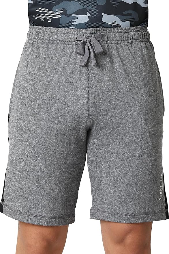 Van Heusen Men Active Sports Swift Dry Knit Shorts - High Stretch, Mesh Panel - Image 6